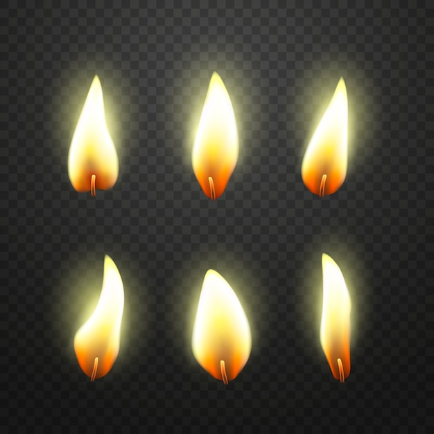 Pacote de chama de velas