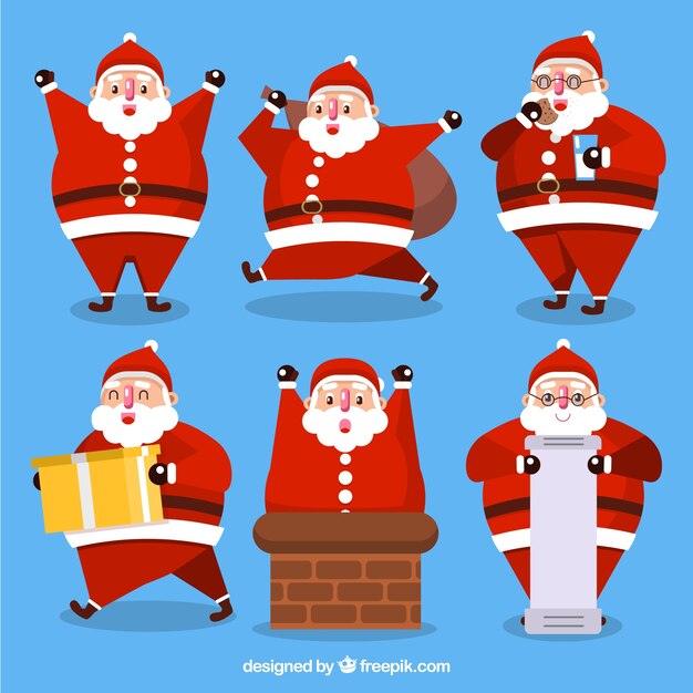 Pacote de Papai Noel engraçado