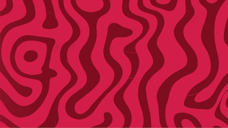 Vetor grátis padrão abstrato ondulado vermelho