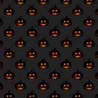Vetor grátis padrão de abóbora de halloween