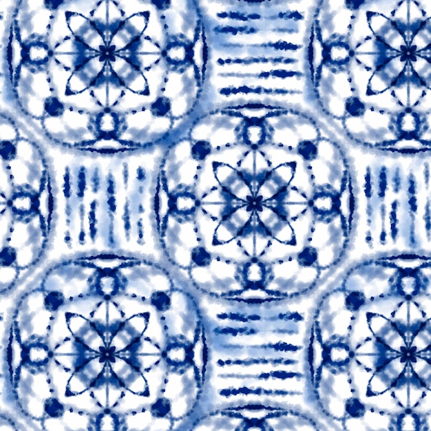 Vetor grátis padrão de aquarela shibori