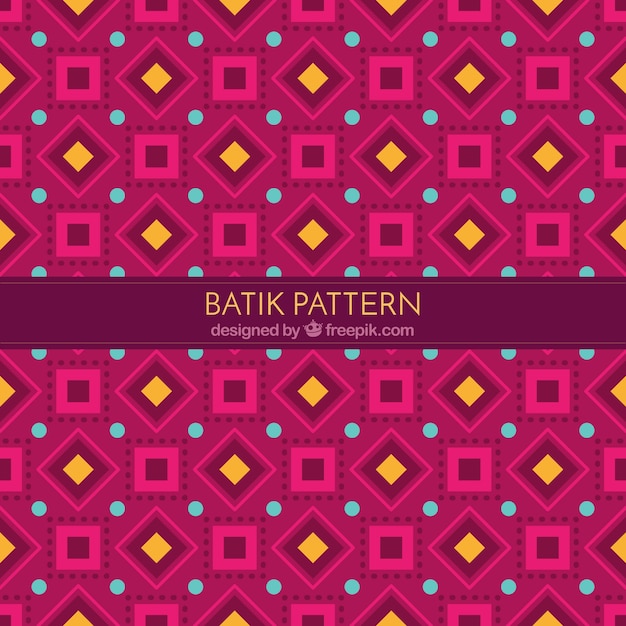 Padrão de batik formas geométricas
