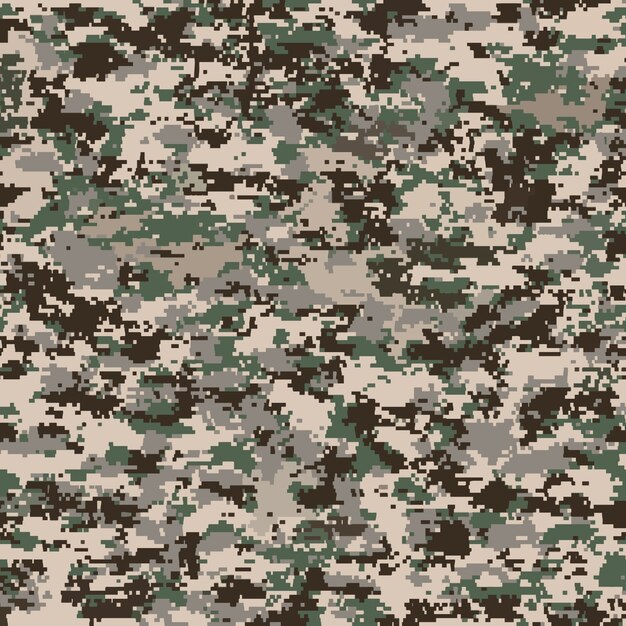 Padrão de camuflagem digital de design plano