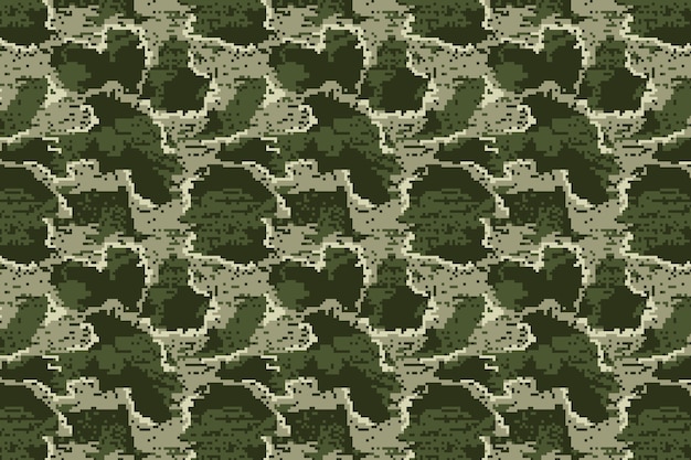 Padrão de camuflagem digital de design plano