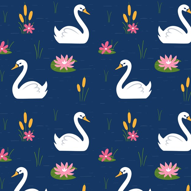 Padrão de cisne elegante