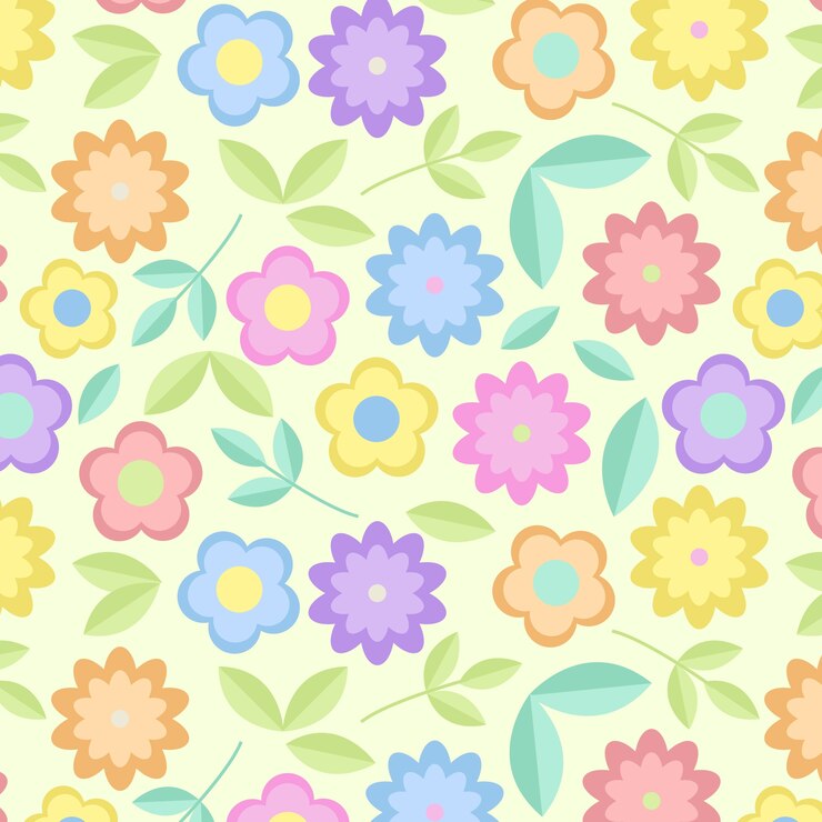 Vetor grátis padrão de cor pastel de doces de design plano