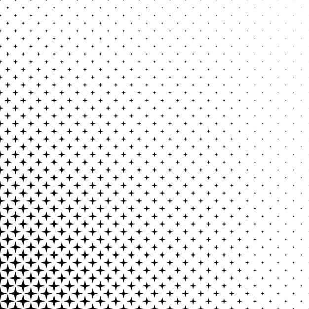 Padrão de estrela preto e branco