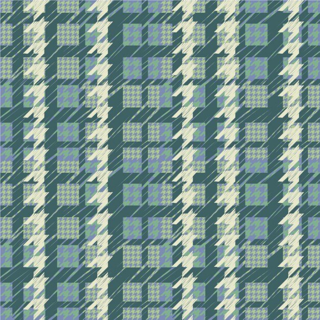 Vetor grátis padrão de houndstooth em tons verdes