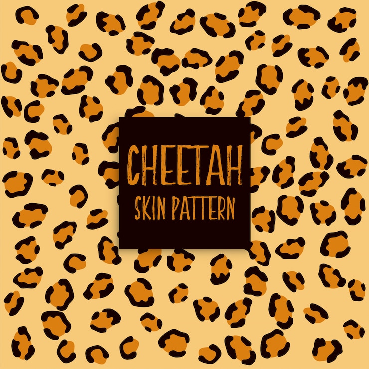 Vetor grátis padrão de impressão de textura de pele de chita