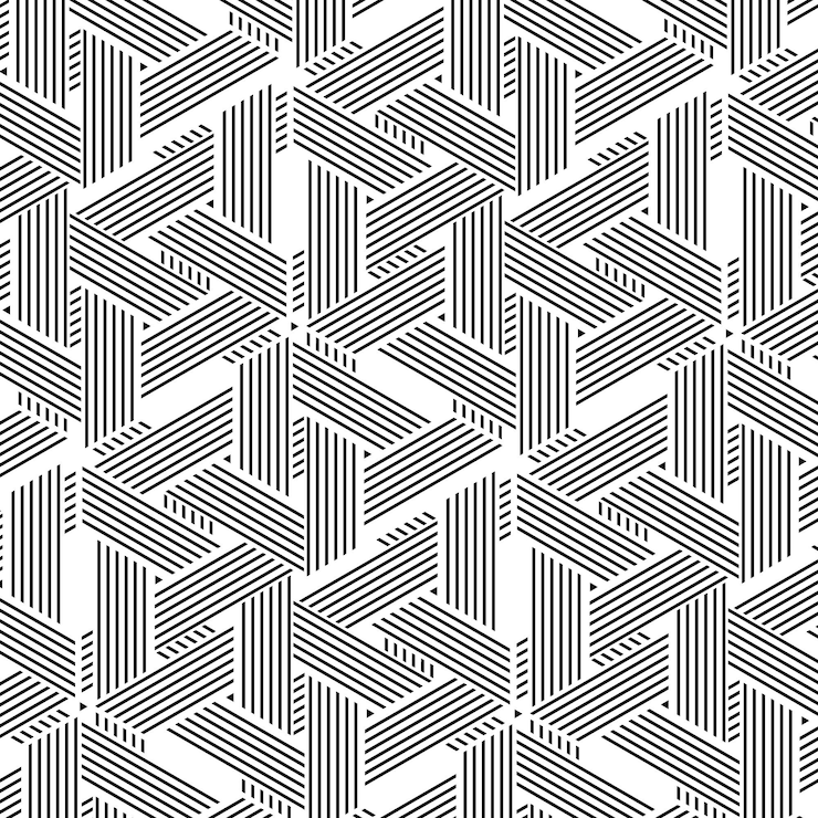 Vetor grátis padrão de linhas abstratas planas lineares