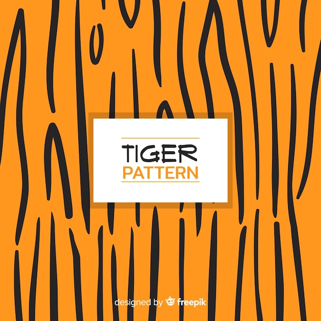 Vetor grátis padrão de listras de tigre