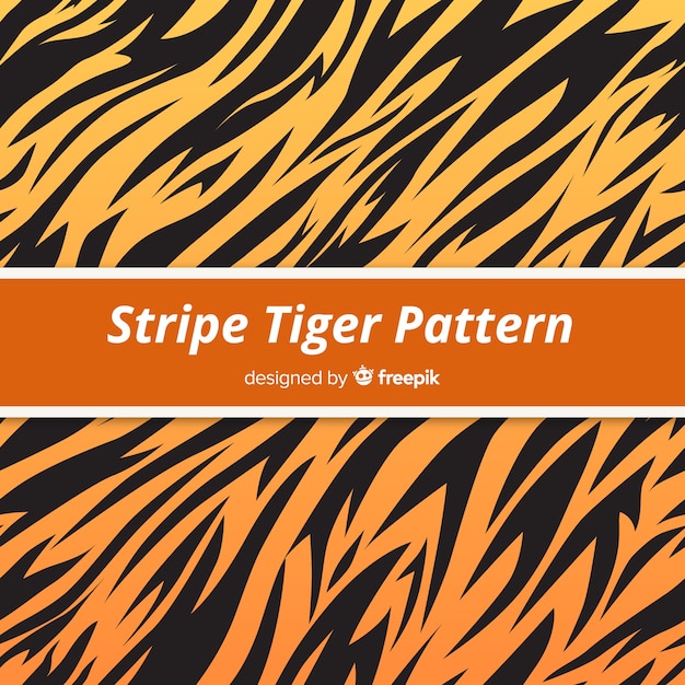 Vetor grátis padrão de listras de tigre