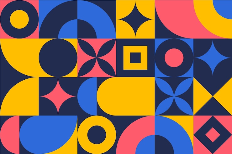 Vetor grátis padrão de mosaico plano