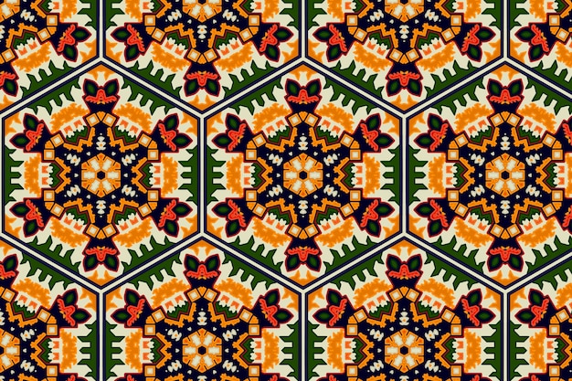 Vetor grátis padrão de tapete persa de design plano