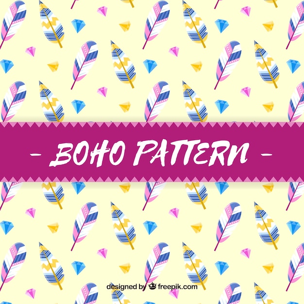 Padrão decorativo no estilo boho