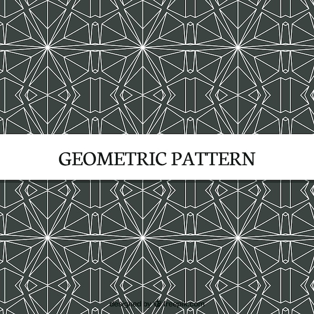 Vetor grátis padrão elegante de formas geométricas