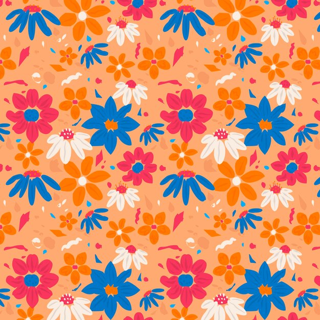 Padrão floral muito abstrato