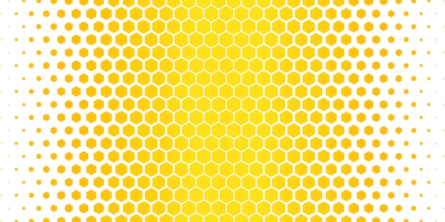 Vetor grátis padrão hexagonal amarelo