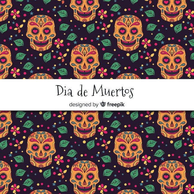 Padrão moderno de dia de muertos