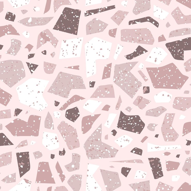 Vetor grátis padrão monocromático de terrazzo