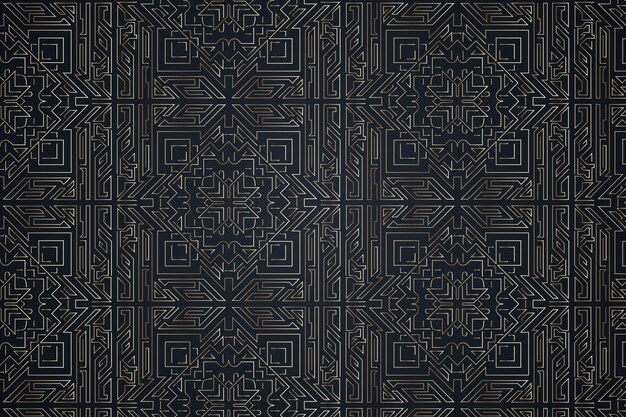 Padrão retro gradiente art déco