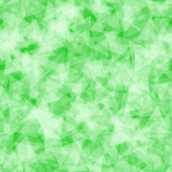 Padrão sem emenda abstrato de triângulos translúcidos distribuídos aleatoriamente em cores verdes