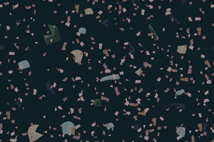 Vetor grátis padrão sem emenda de fundo abstrato escuro terrazzo