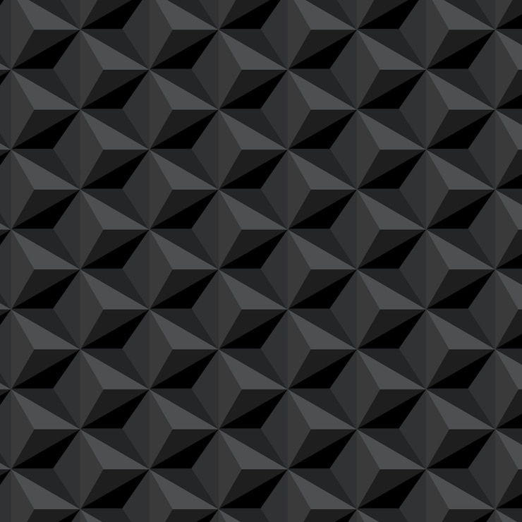Vetor grátis padrão sem emenda escuro com fundo de hexágonos