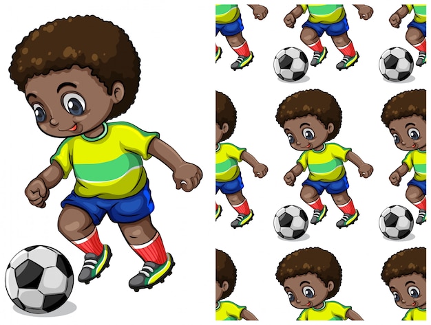 Duas Crianças Jogando Futebol Desenho Animado Personagem Ilustração imagem  vetorial de interactimages© 506514948