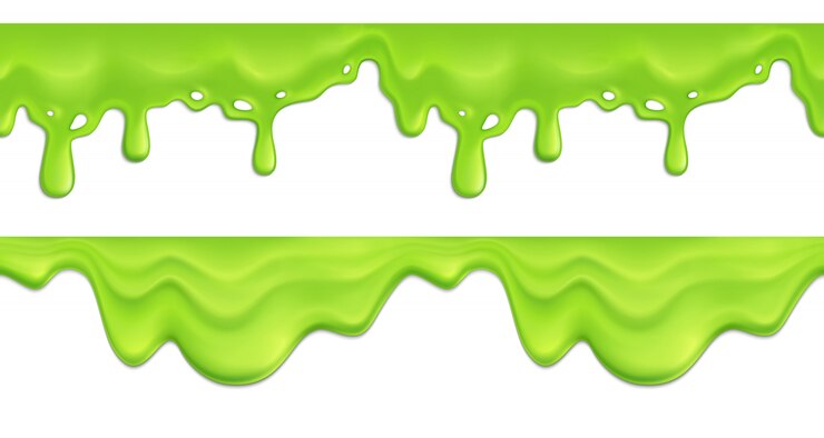 Vetor grátis padrão sem emenda realista com ilustração de gotejamento de derretimento verde