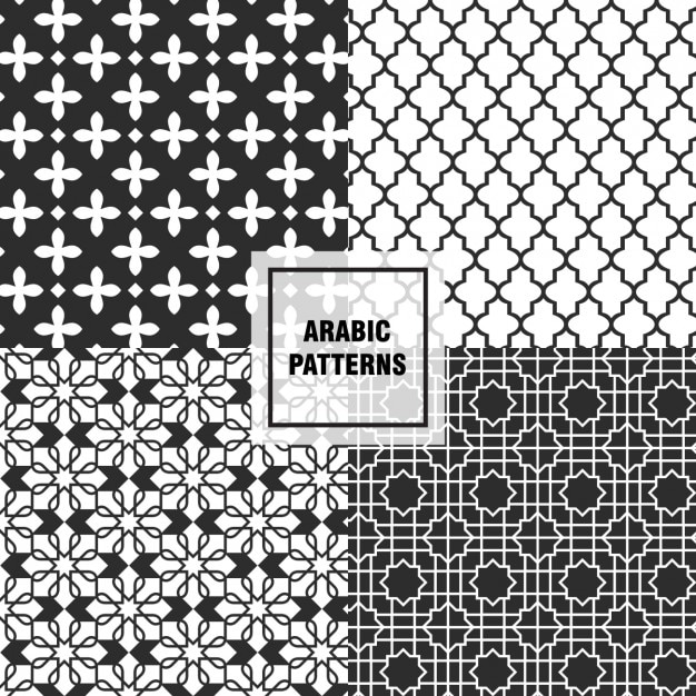 padrões árabe Black