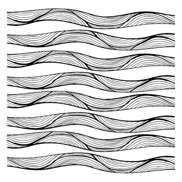 Vetor grátis padrões de padrões simples e preto e branco