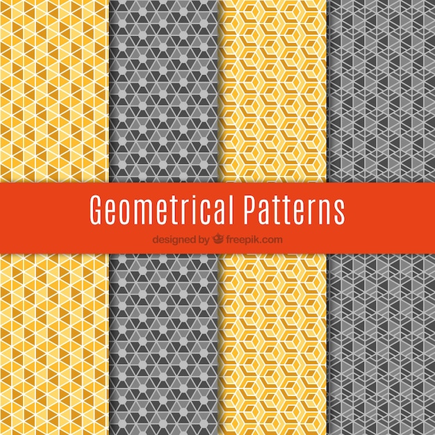 padrões decorativos com formas geométricas