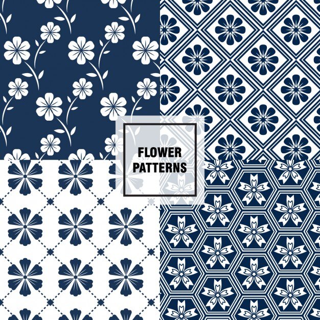 padrões florais elegantes