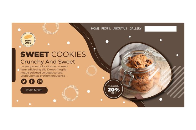 Página de destino de cookies