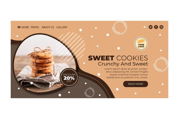 Página de destino de cookies