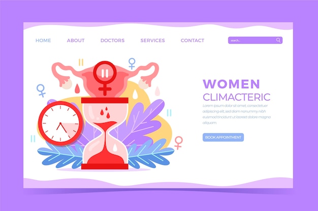 Página inicial climatérica feminina