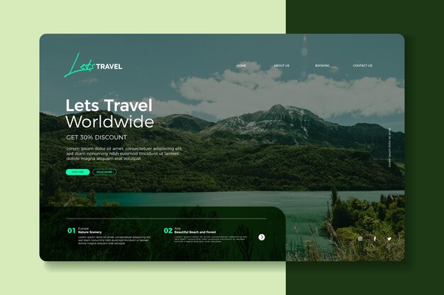 Página inicial de venda de viagens
