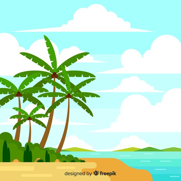Paisagem de fundo tropical
