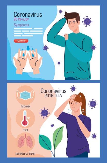 Pandemia de covid19 com pessoas doentes