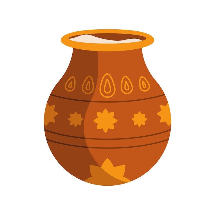 Vetor grátis panela de arroz pongal