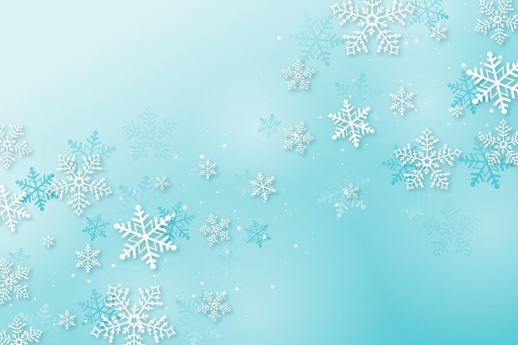 Vetor grátis papel de parede de inverno em estilo papel