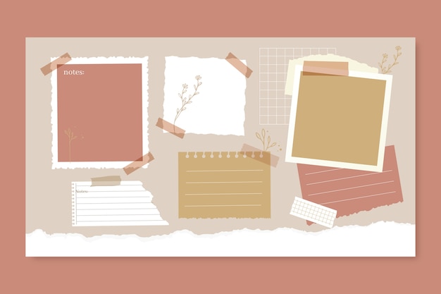 Papel de parede do organizador de mesa creme vintage
