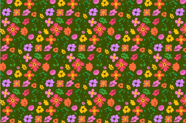 Papel de parede floral servindo de botânica