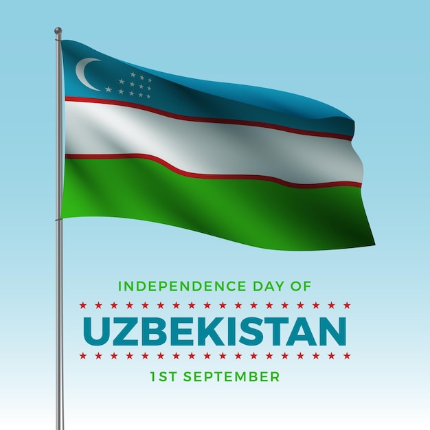 Papel de parede realista do Dia da Independência do Uzbequistão