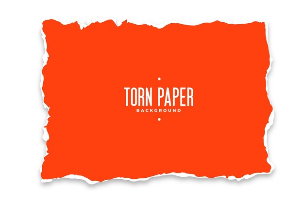 Papel rasgado vermelho alaranjado de todos os lados