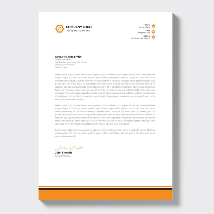 Vetor grátis papel timbrado da empresa moderna