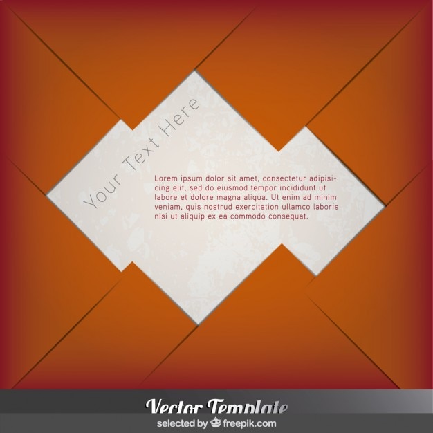 Vetor grátis paper template vermelho