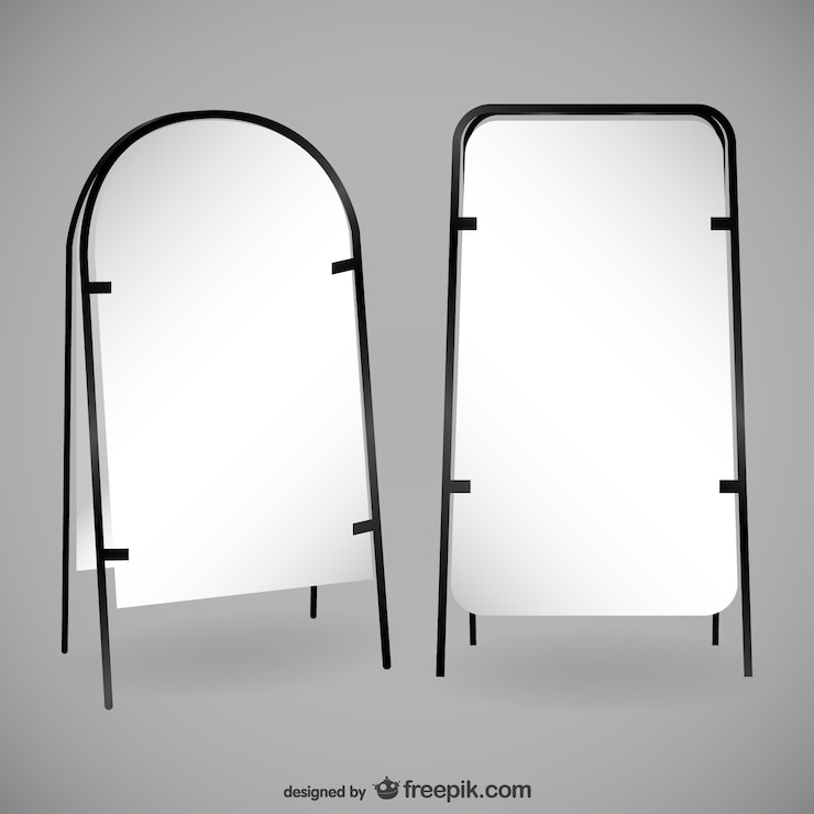 Vetor grátis par de outdoors em branco