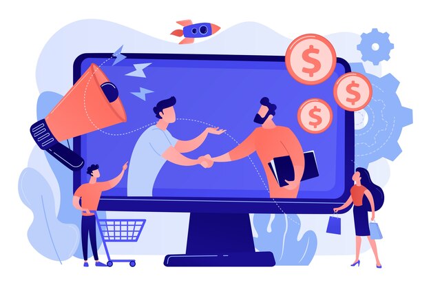 Parceria lucrativa, parceiros de negócios cowork